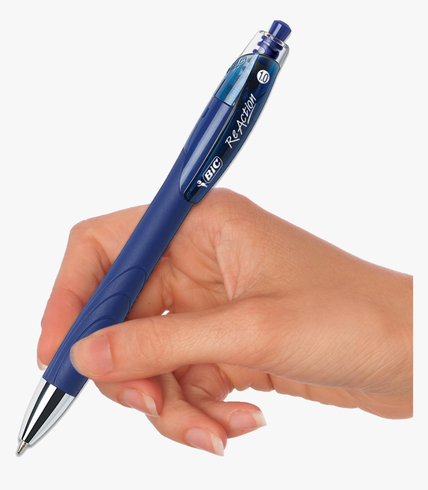 Pen In Hand Png Image - Writing With A Pen Clipart, Transparent Png, Free Download