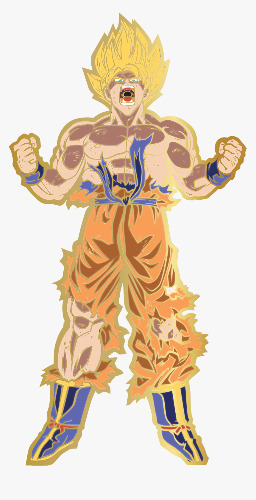 Ssj Goku Powering Up Transparent, HD Png Download, Free Download