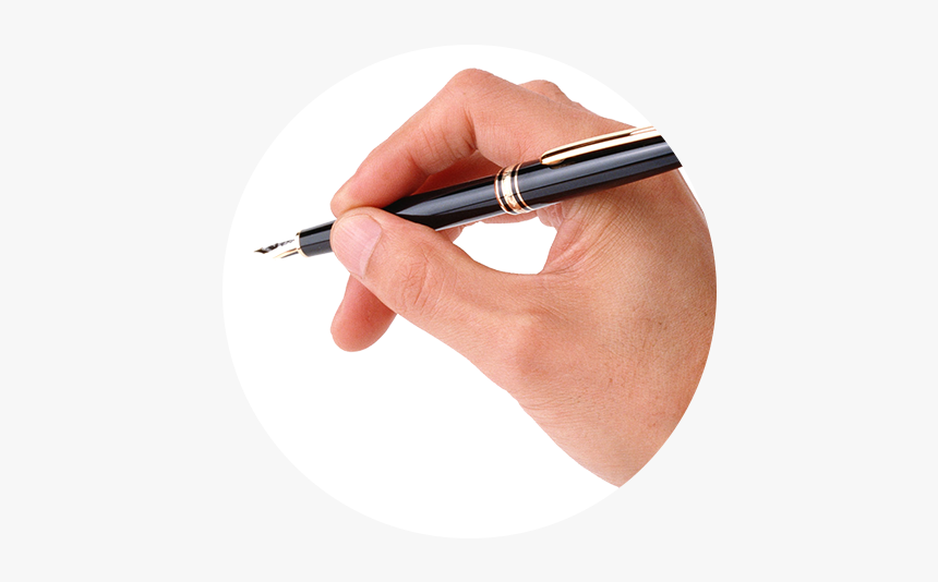 Hand With Pen Png, Transparent Png, Free Download