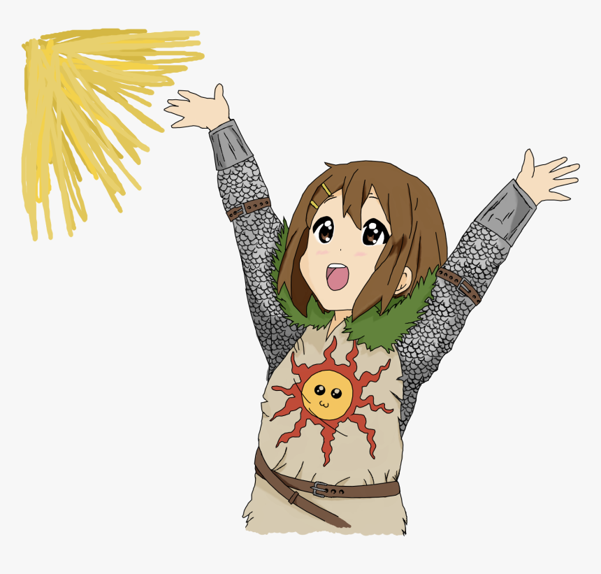 K On ,k On,anime,аниме,hirasawa Yui,yui Hirasawa,ds - Dark Souls Solaire Of Astora Drawing, HD Png Download, Free Download