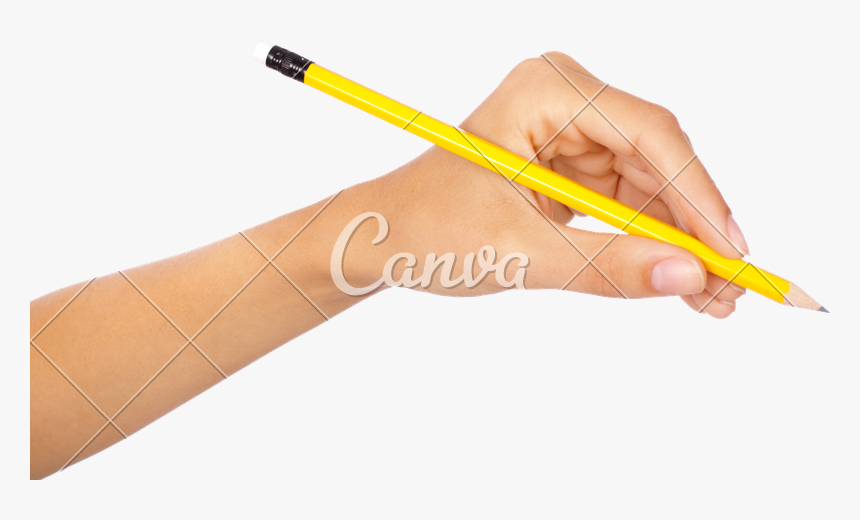 Pencil,writing Instrument Pen,writing Implement,drawing - Hand Holding Pencil Transparent Background, HD Png Download, Free Download