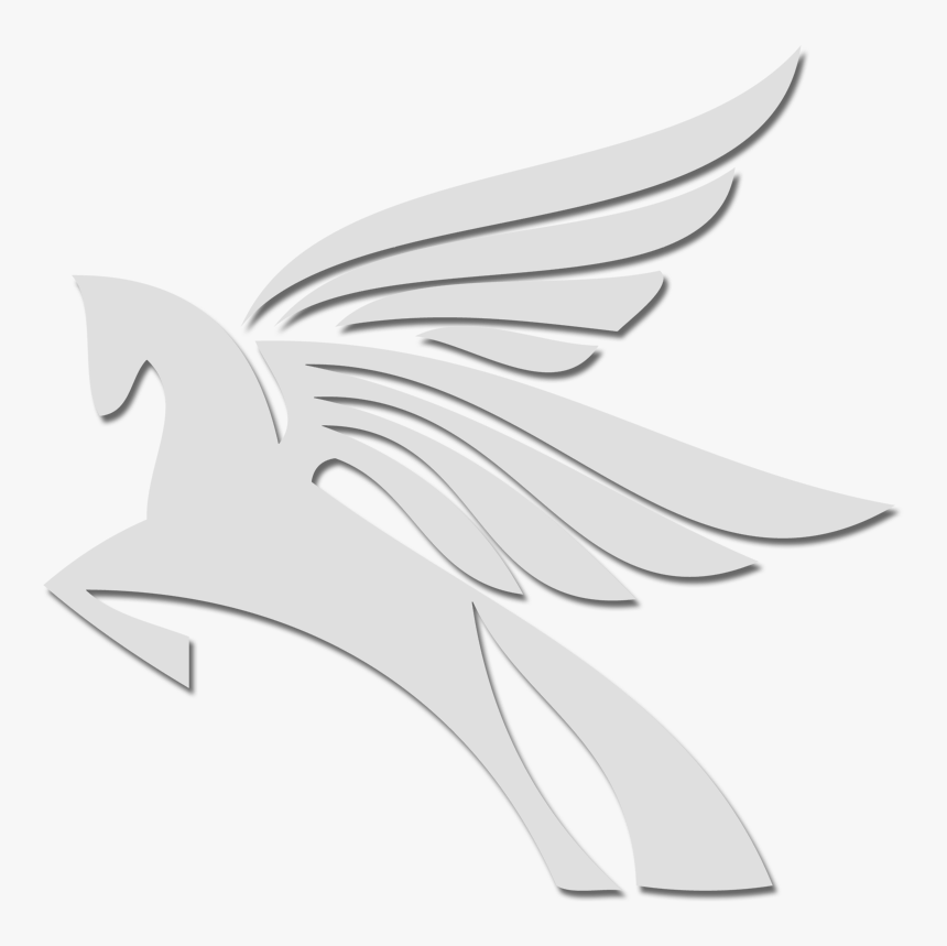 Pegasus On Black Background, HD Png Download, Free Download