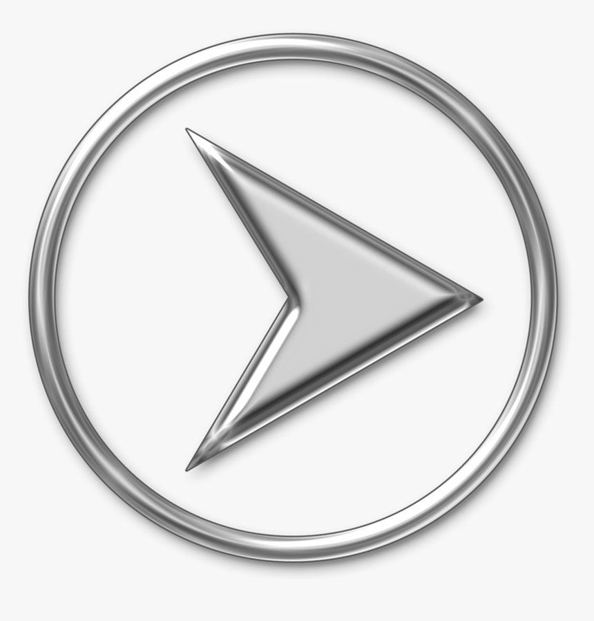 Silver Play Button Png, Transparent Png, Free Download