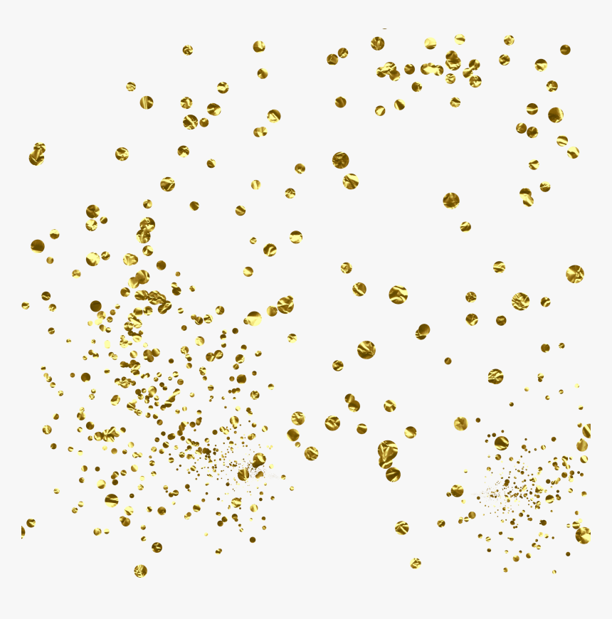Gold Glitter Confetti Png - Transparent Glitter Confetti Png, Png Download, Free Download