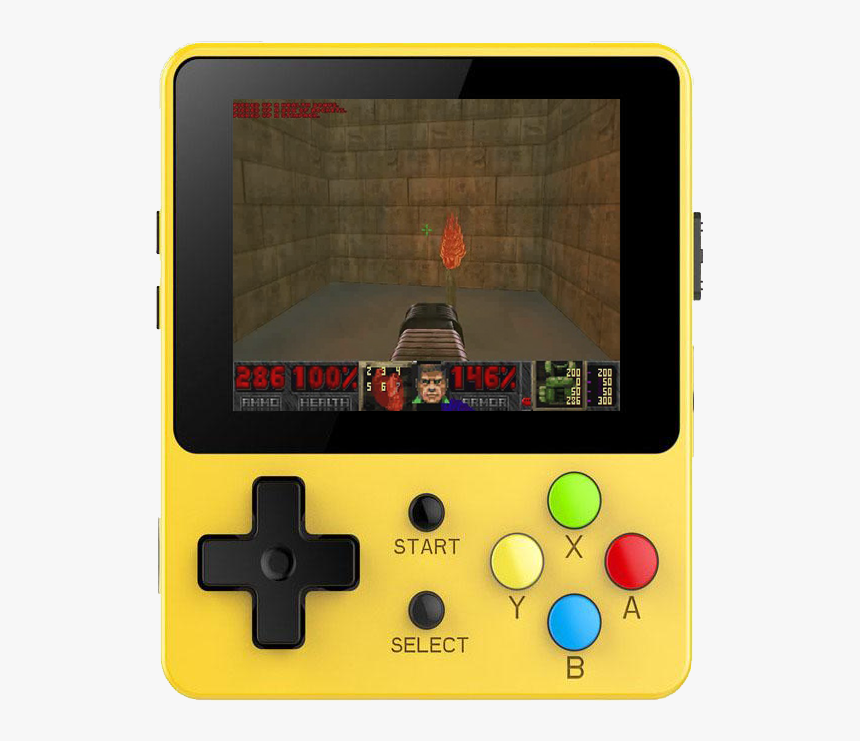 Bittboy Ldk Retro Gaming Console Yellow - Handheld Game Console 2019, HD Png Download, Free Download