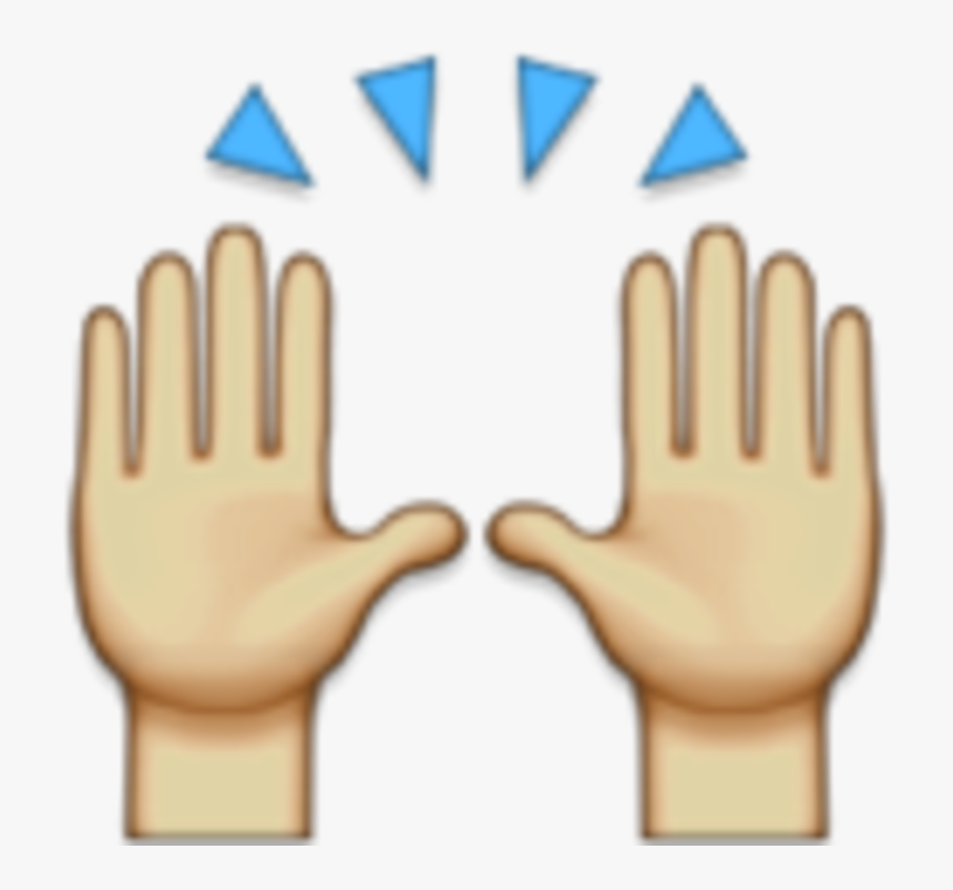 Transparent Clap Hands Clipart Hands Raised Emoji Png Png Download Kindpng