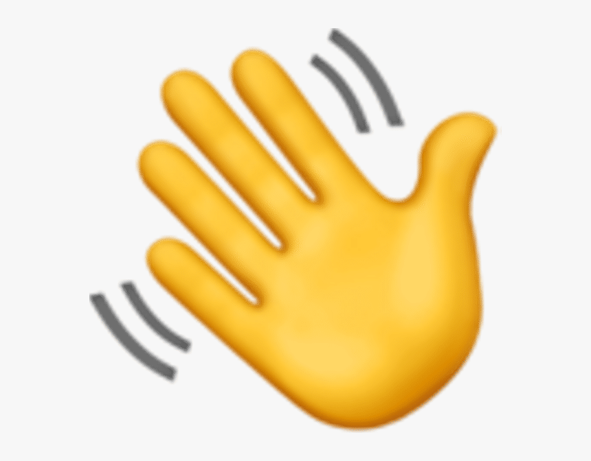 Transparent Boi Hand Png - Apple Waving Hand Emoji, Png Download, Free Download