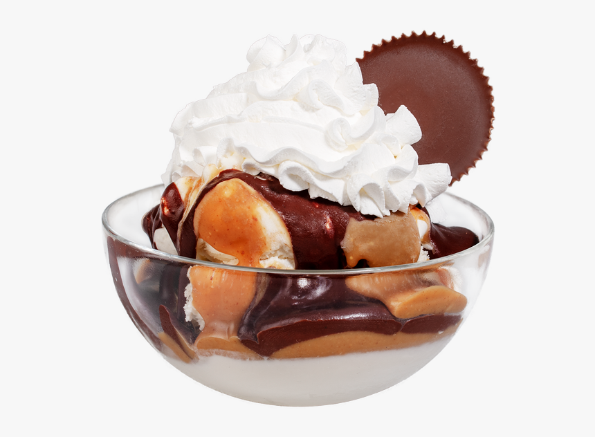 Peanut Butter Cup Sundae - Ice Cream Items Png, Transparent Png, Free Download