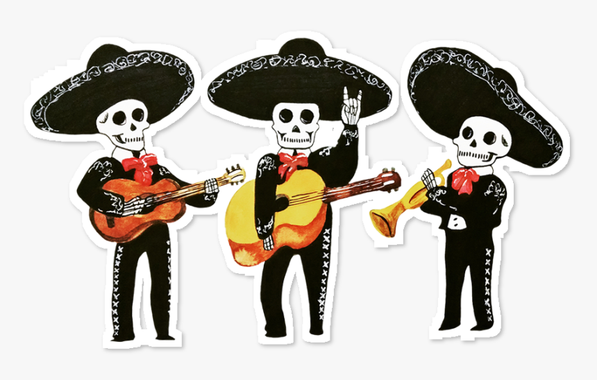 Caveira Mariachi Png, Transparent Png, Free Download