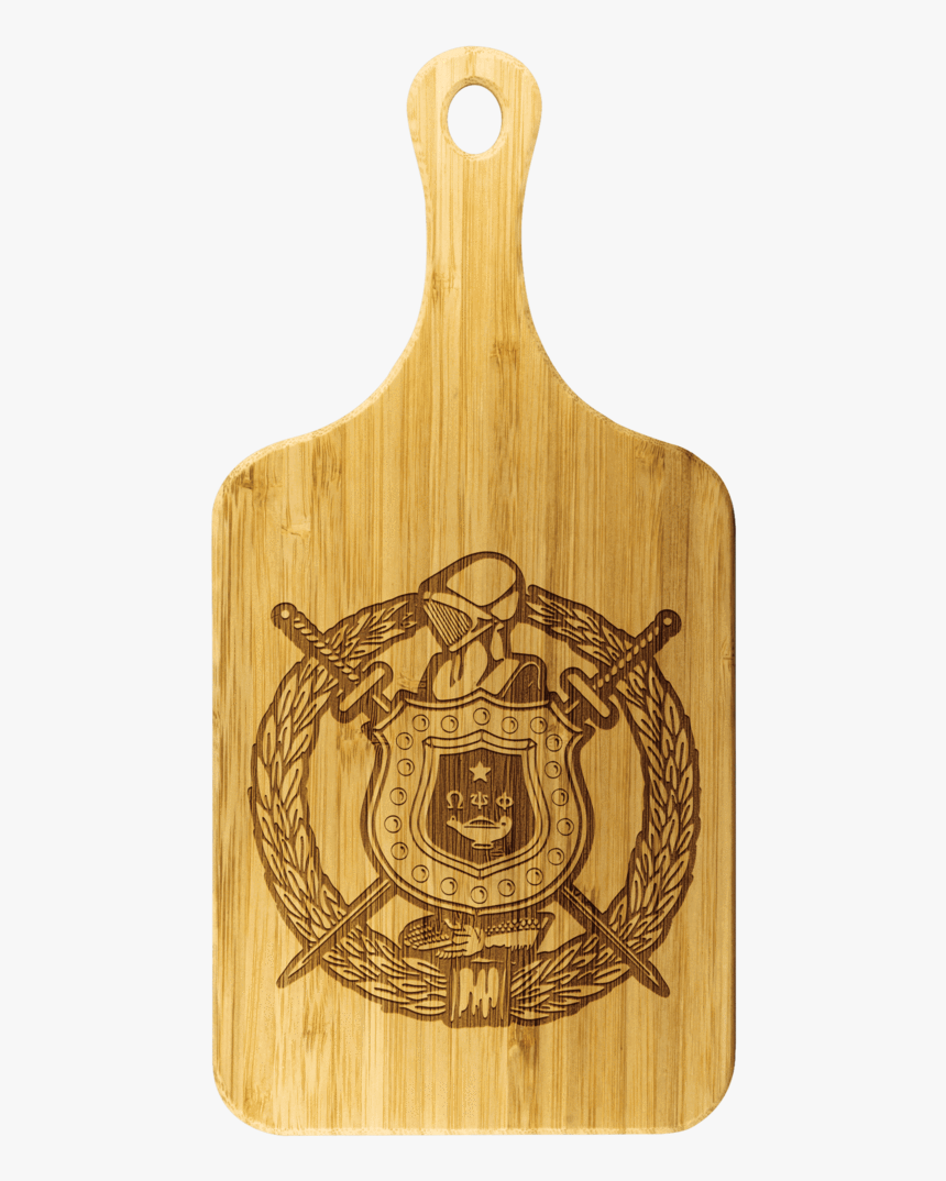 Omega Psi Phi Wooden Board - Cutting Board, HD Png Download, Free Download