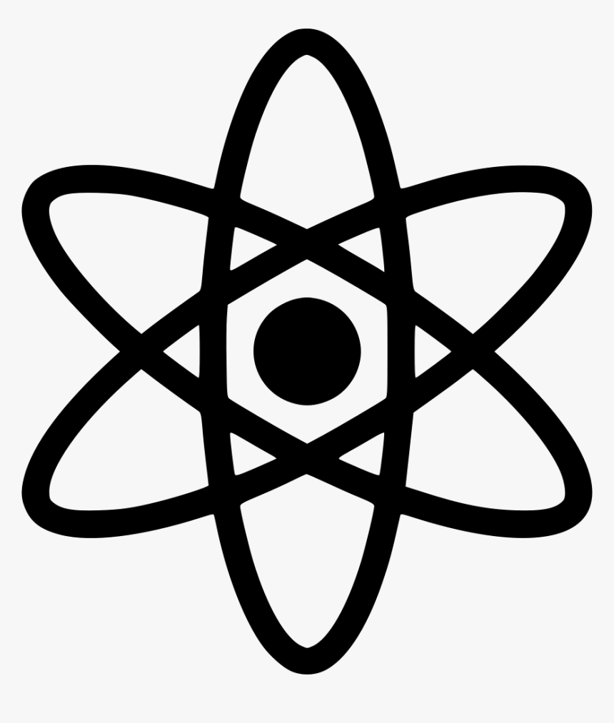 Atom - Physics Black And White Clipart, HD Png Download, Free Download