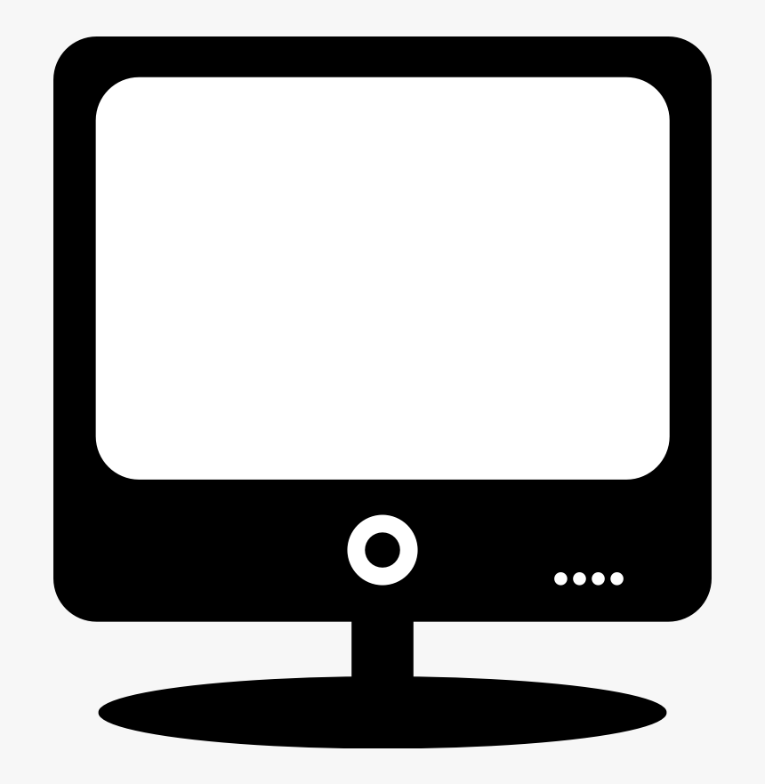 Laptop Computer Monitors Black And White Clip Art - Transparent Background Computer Clipart, HD Png Download, Free Download