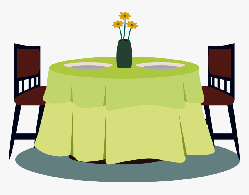 Dining Table Cartoon Png, Transparent Png - kindpng