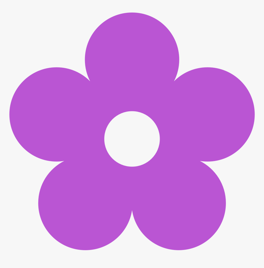 Flower Violet Clip Art - Violet Flower Clipart, HD Png Download, Free Download