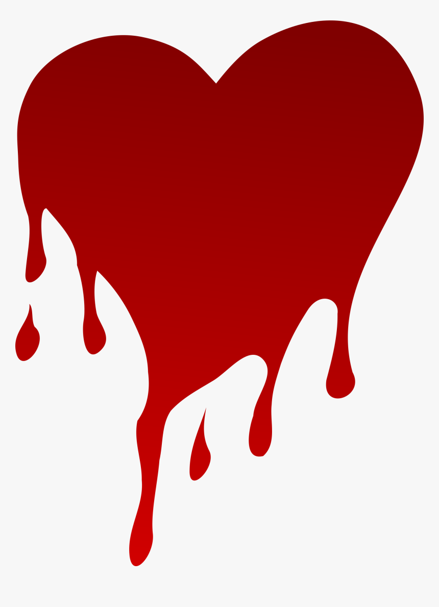 Heart Dripping Png, Transparent Png, Free Download