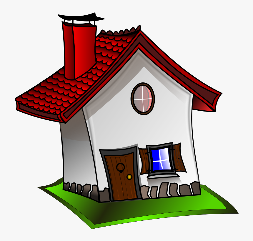 Rumah, Bangunan, Arsitektur, Jendela, Atap, Hidup - New House Sold Cartoon, HD Png Download, Free Download