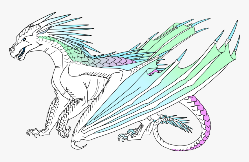 Wings Of Fire Icewing Base, Hd Png Download , Png Download - Ohnivá Křídla Ledolet, Transparent Png, Free Download