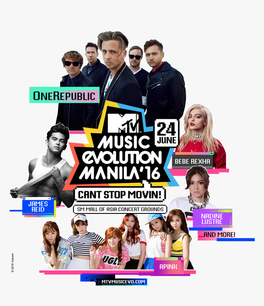 Mtv Music Evolution Manila - Mtv Music Evolution Manila 2016, HD Png Download, Free Download