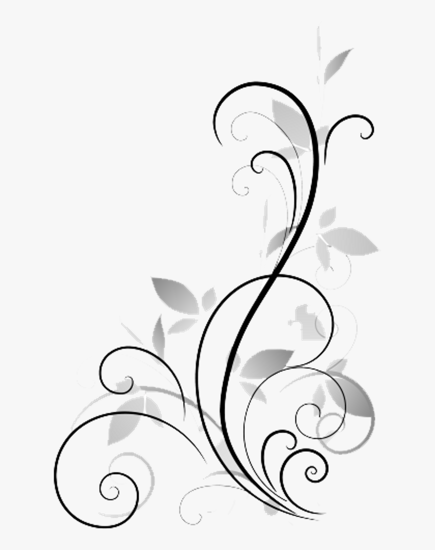 Flower Display Art Abstract Vector Royalty Free Stock - Flower Clipart Black And White Png, Transparent Png, Free Download