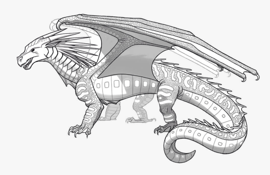 Seawing Wings Of Fire , Png Download - Wings Of Fire Seawing Coloring Pages, Transparent Png, Free Download