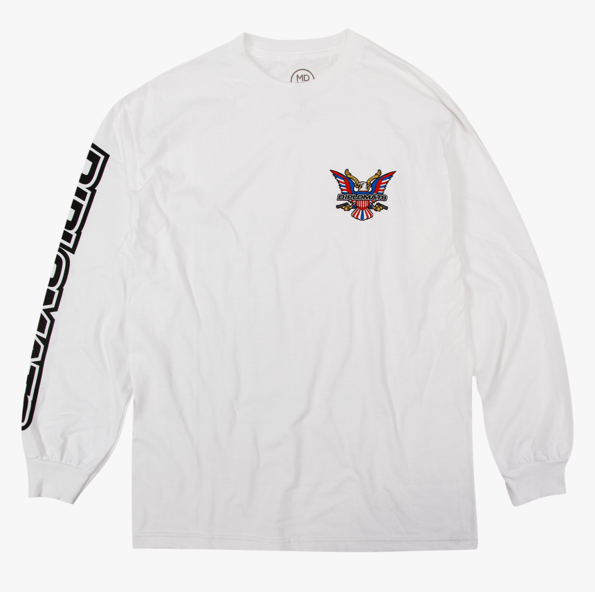 Usa Logo White Long Sleeve - Long-sleeved T-shirt, HD Png Download, Free Download