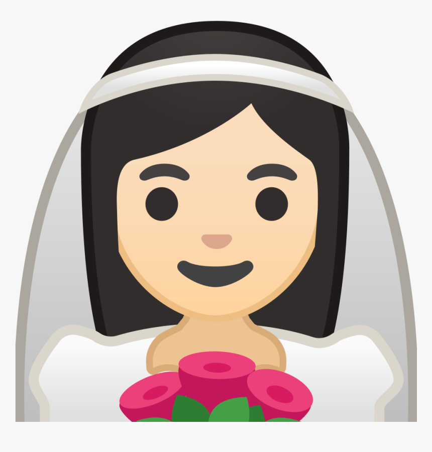 Bride With Veil Light Skin Tone Icon - Bride Emoji Png, Transparent Png, Free Download