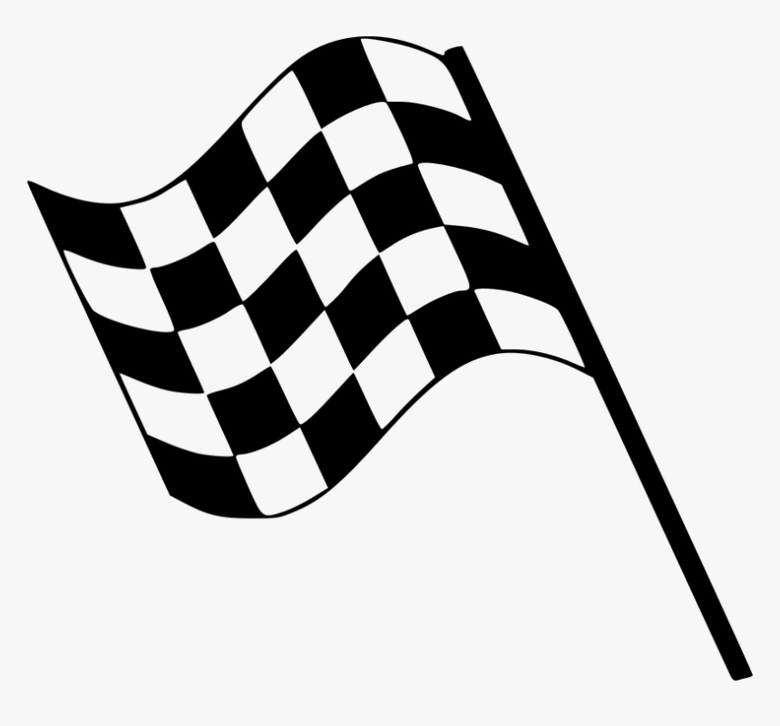 Checkered Flag, Finish Line, Grand Prix, Finish, Race - Clip Art Racing Flag, HD Png Download, Free Download