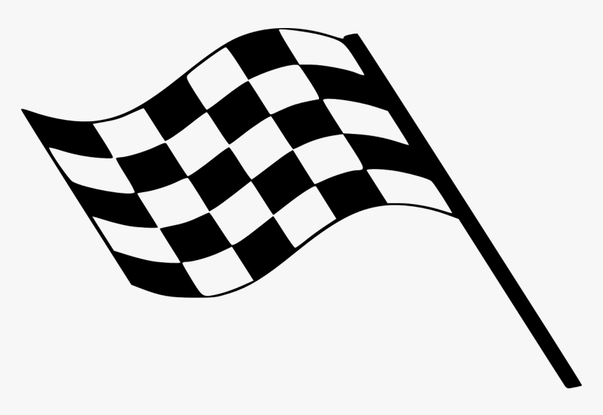 Checkered Flag Start Free Picture - Clip Art Racing Flag, HD Png Download, Free Download