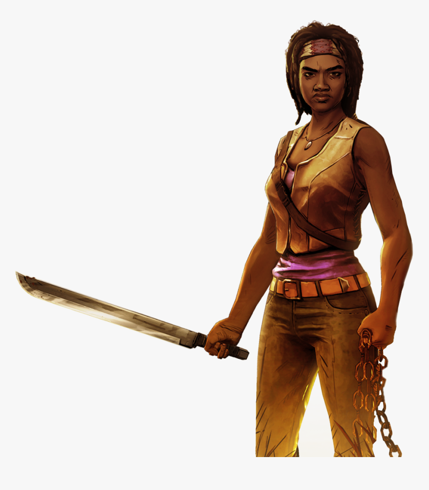 The Walking Dead Game Png - Michonne Walking Dead Game, Transparent Png, Free Download