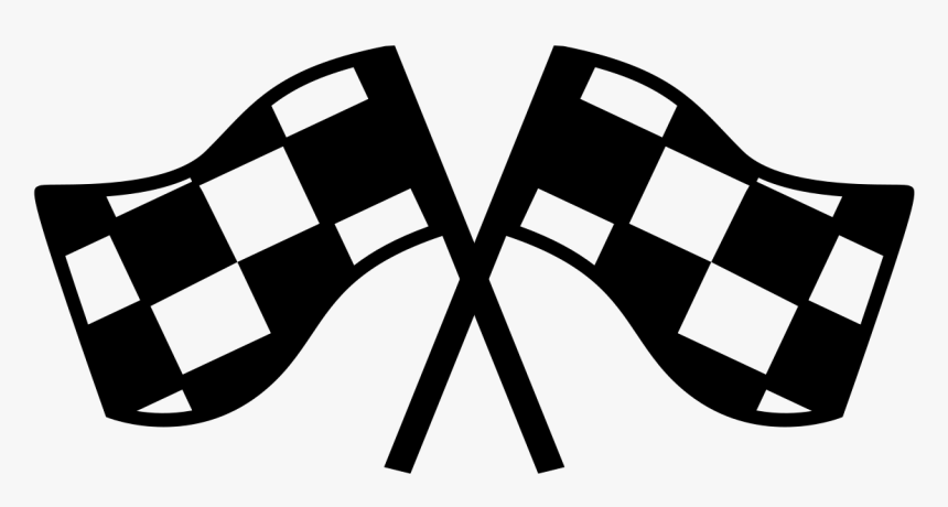 Crossed Checkered Flags Icon - Mario Kart Logo Png, Transparent Png, Free Download