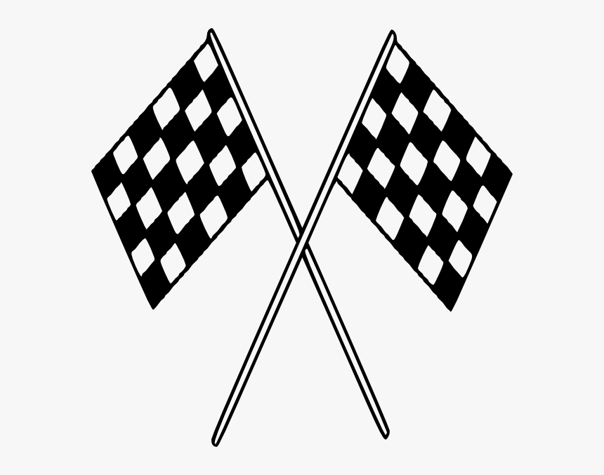 Big Checkered Flags Svg Clip Arts - Racing Flags Clip Art, HD Png Download, Free Download