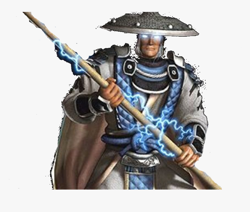 Raiden On Mortal Kombat , Png Download - Raiden Mortal Kombat Staff, Transparent Png, Free Download
