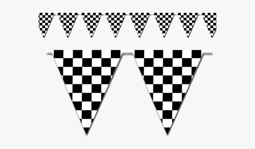 Pennant Stringers Checkered Flag - Racing Flag Triangle, HD Png Download, Free Download