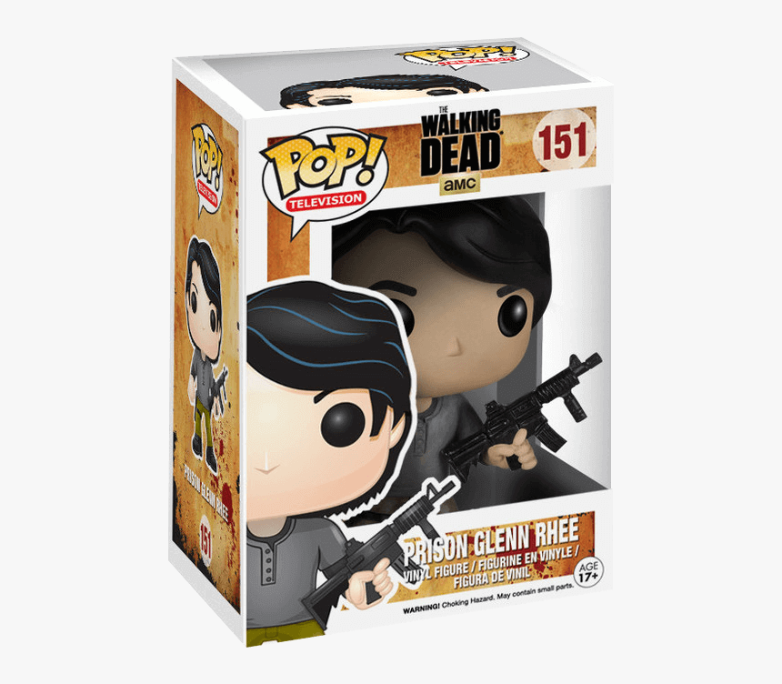 Walking Dead Prison Glenn Pop Figure - Walking Dead Pop, HD Png Download, Free Download