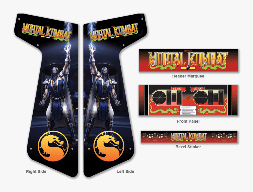 Mortal Kombat Arcade Cabinet Art, HD Png Download, Free Download