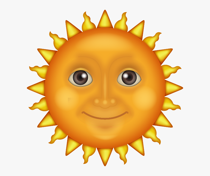 Sun Face Emoji, HD Png Download, Free Download