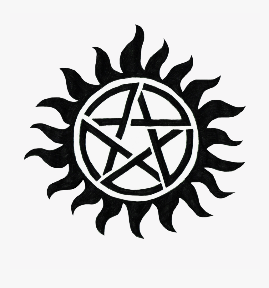 Transparent Anti Possession Symbol Png - Supernatural Tattoo, Png Download, Free Download