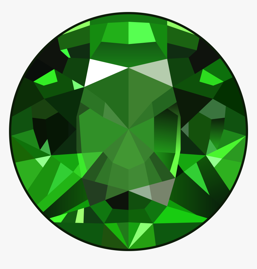 Diamond Emerald Gem Png Image - Green Emerald Png, Transparent Png, Free Download