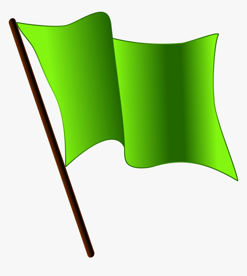 Green Transparent Png - Green Flag Red Flag, Png Download, Free Download