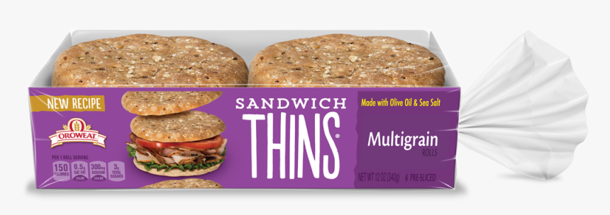 Oroweat Multigrain Sandwich Thins, HD Png Download, Free Download