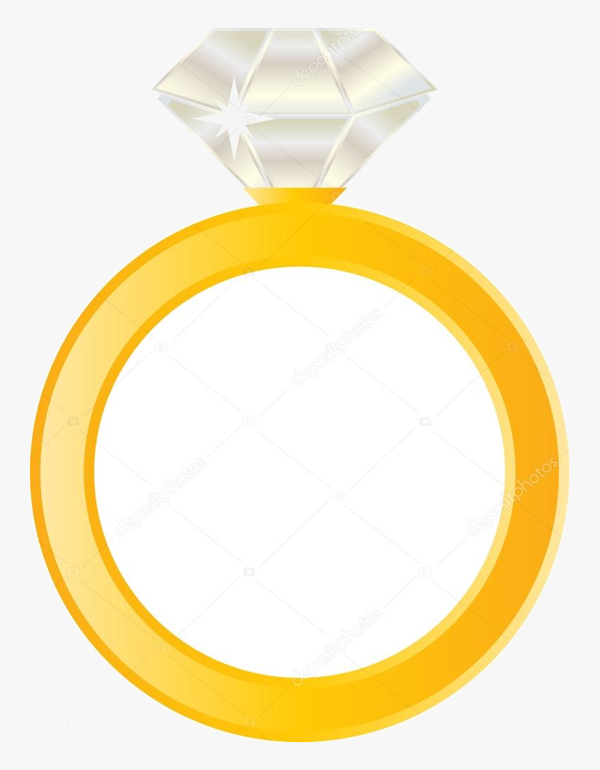 Diamond Ring Clipart Illustration Stock Transparent - Circle, HD Png Download, Free Download