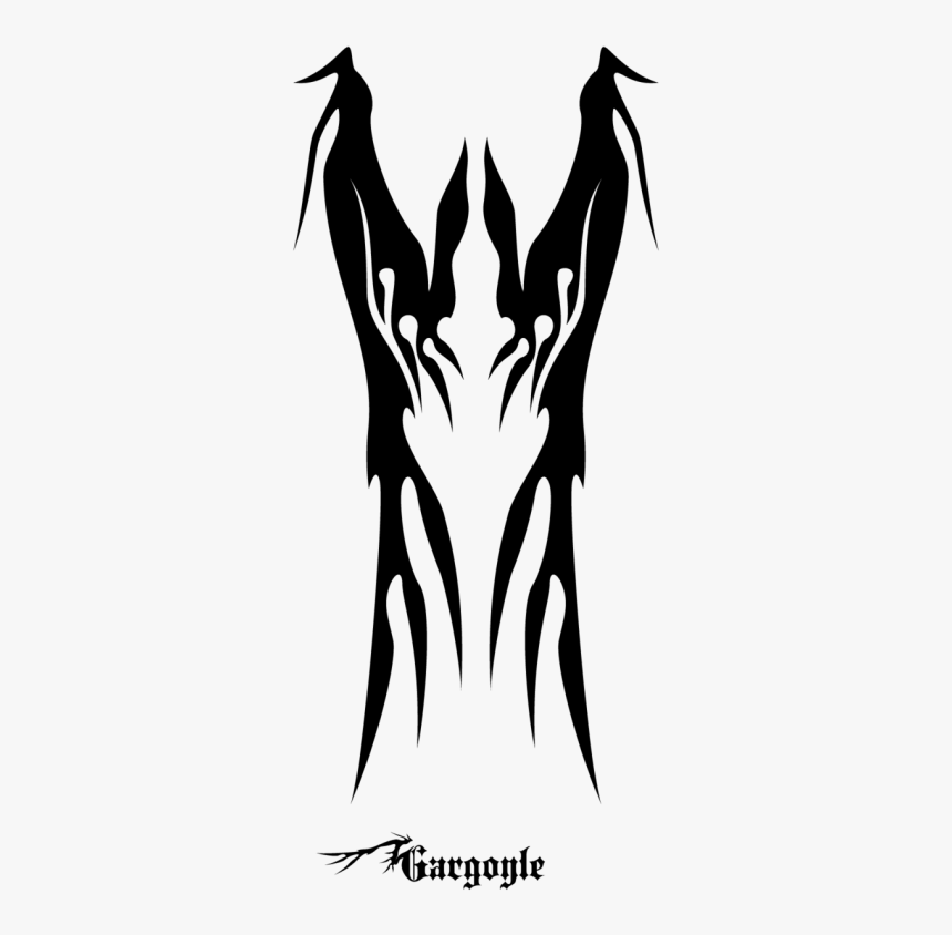 Demon Tattoo Png - Demon Hands Clipart Black And White, Transparent Png, Free Download