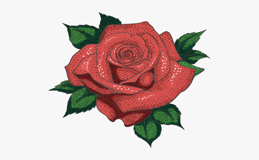 Rose Tattoo Png Image - Rose Shoe Designs Flower, Transparent Png, Free Download