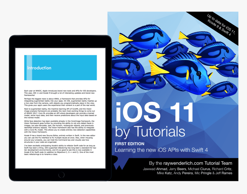 Ios 11 By Tutorials Book Cover - Swift Book, HD Png Download, Free Download