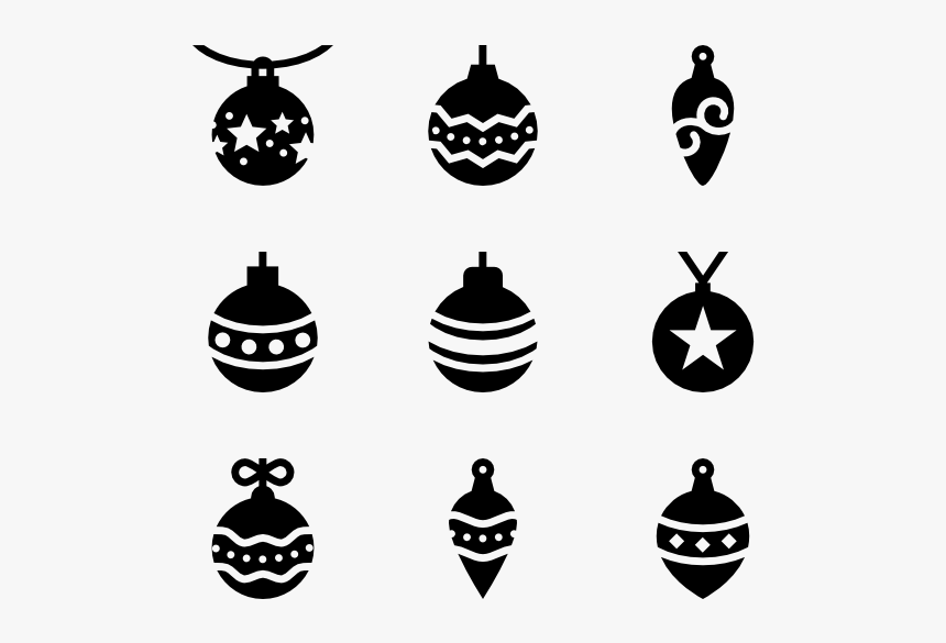 Christmas Balls Fill - Christmas Ball Icon Png, Transparent Png, Free Download