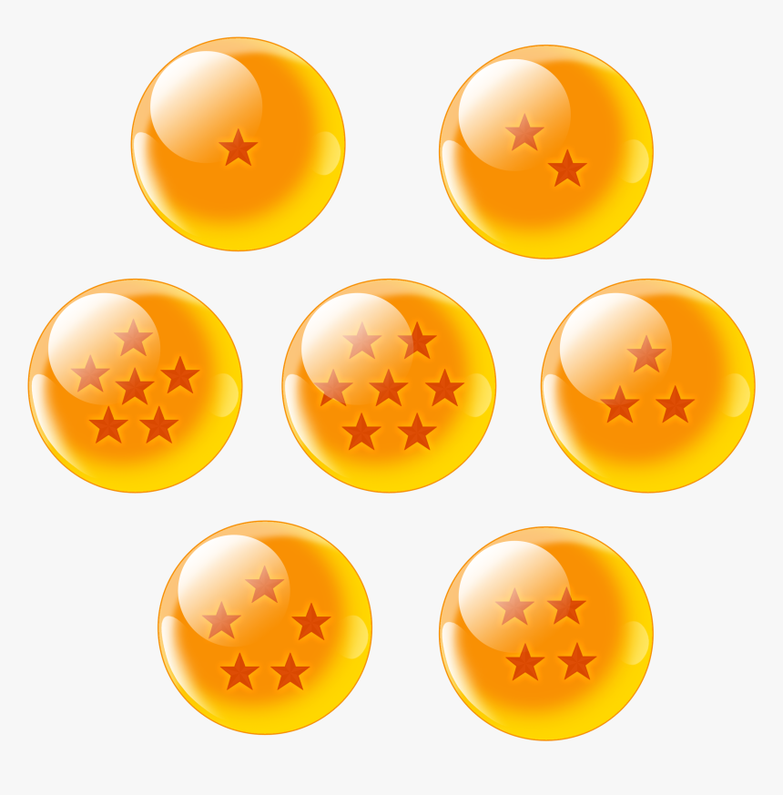 7 Dragon Balls Png - Dragon Ball Z Balls Png, Transparent ...