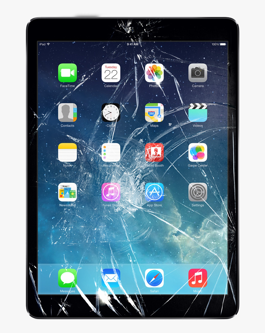 Screen Crack Png - Ipad Air Md791b, Transparent Png, Free Download