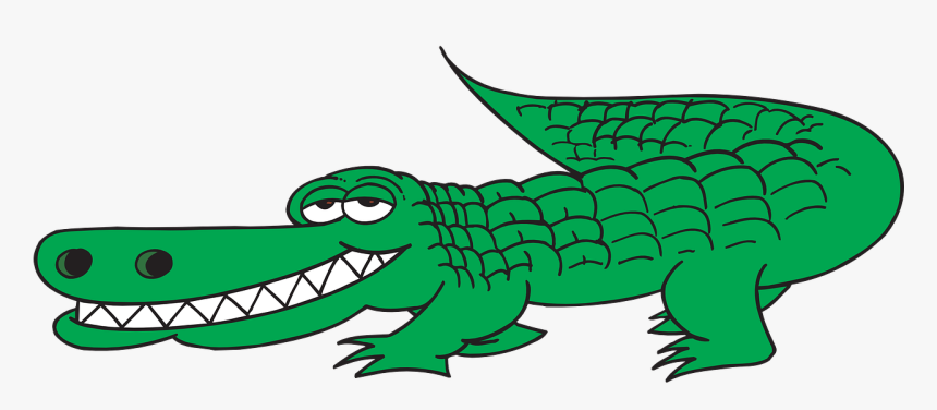 Alligator Clip Art Free 19 Crocodile Banner Black And - Crocodile Clipart, HD Png Download, Free Download