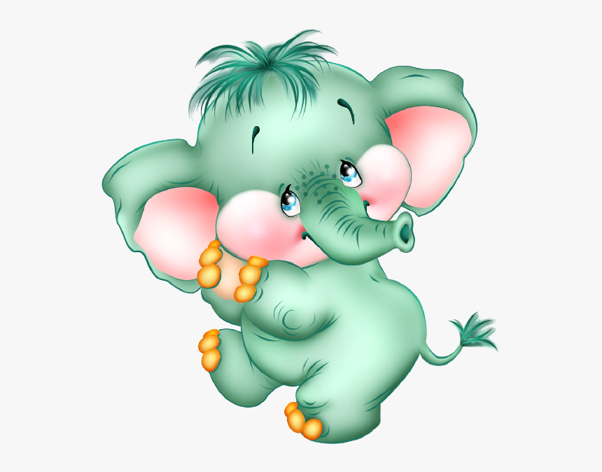 Funny Baby Elephant Elephant Images - Cute Cartoon Elephant Baby, HD Png Download, Free Download