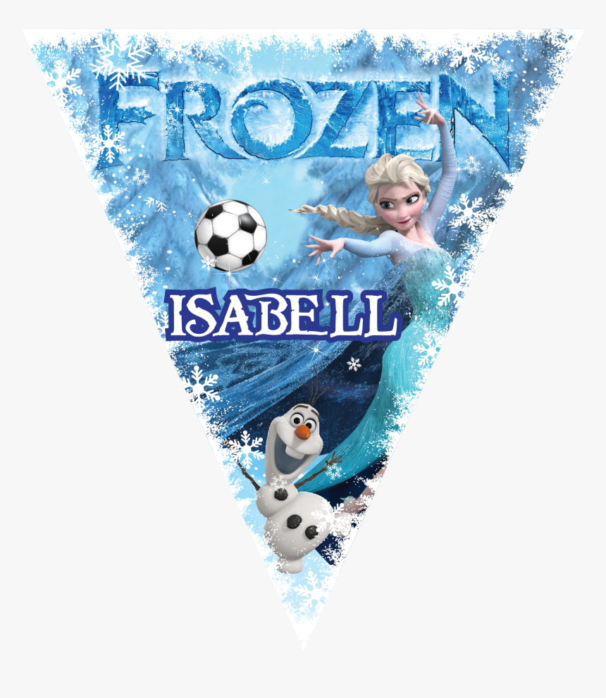 Frozen Triangle Individual Team Pennant - Cartoon, HD Png Download, Free Download